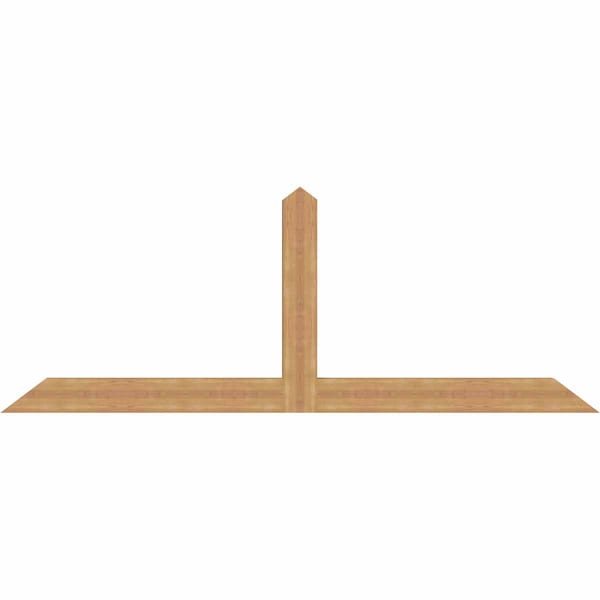 Ekena Millwork Portland Smooth Timber Gable Bracket, Western Red Cedar, 96"W x 36"H x 3 1/2"D x 5 1/2"F, 9/12 Pitch GBW096X36X0406POR00SWR - main